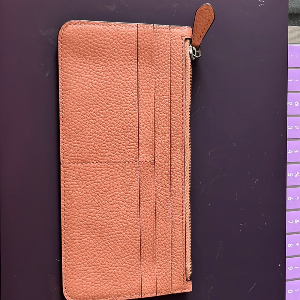 Coach slim zippered wallet